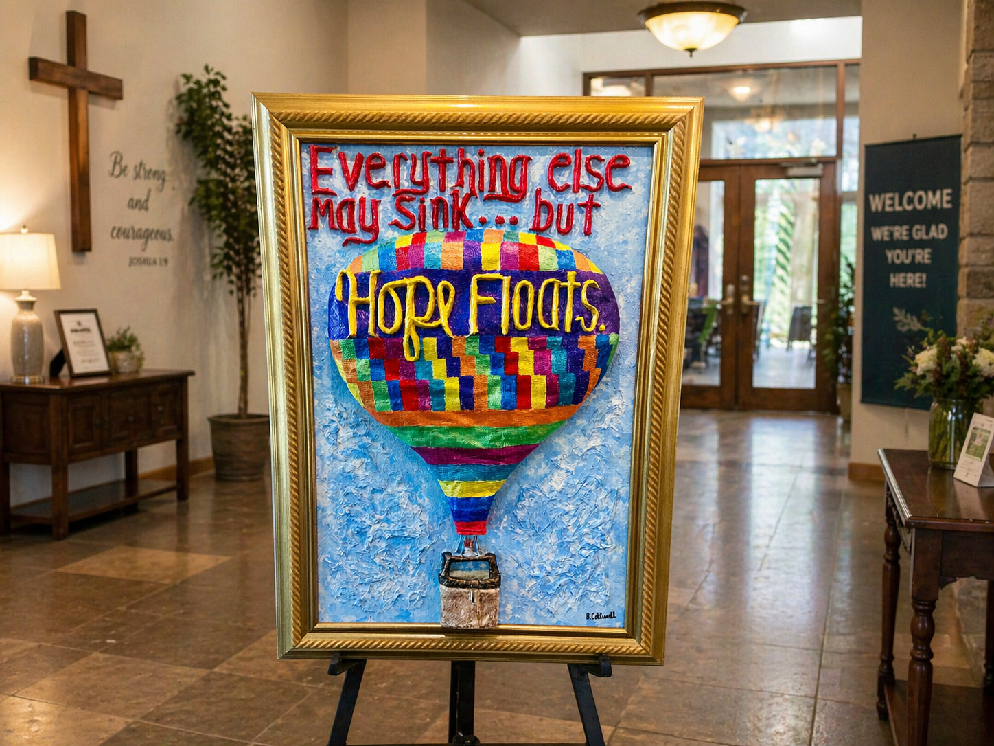 Everything Else May Sink but Hope Floats - 3D Sculpted Art